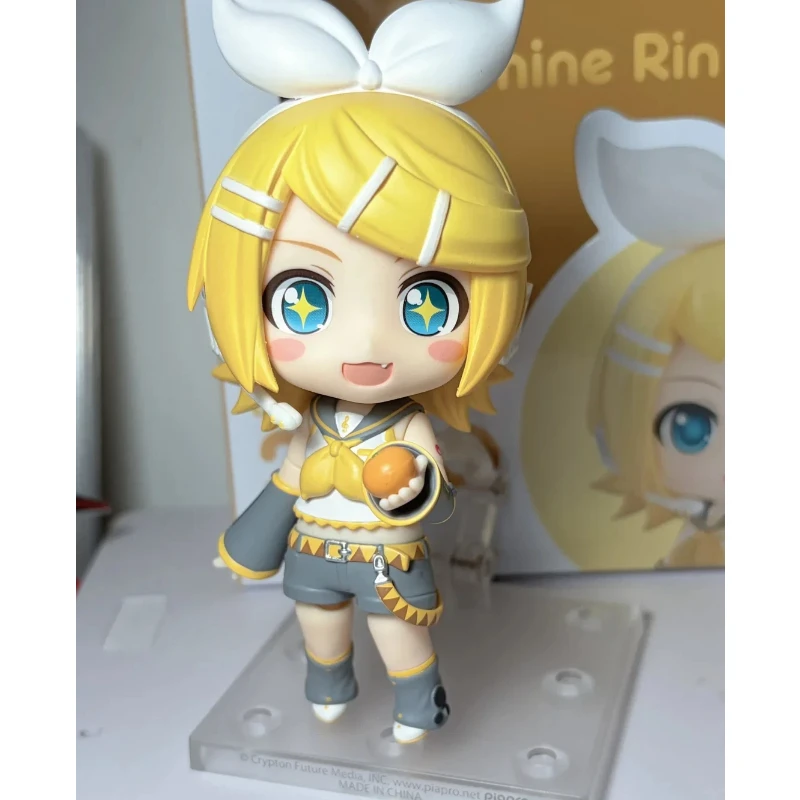 Nendoroid 2840 Vocaloid Kagamine Rin Ver.2.0 Action Figures Swapable Face Plates MEIKO Megurine Luka KAITO Collectible Toy Gifts