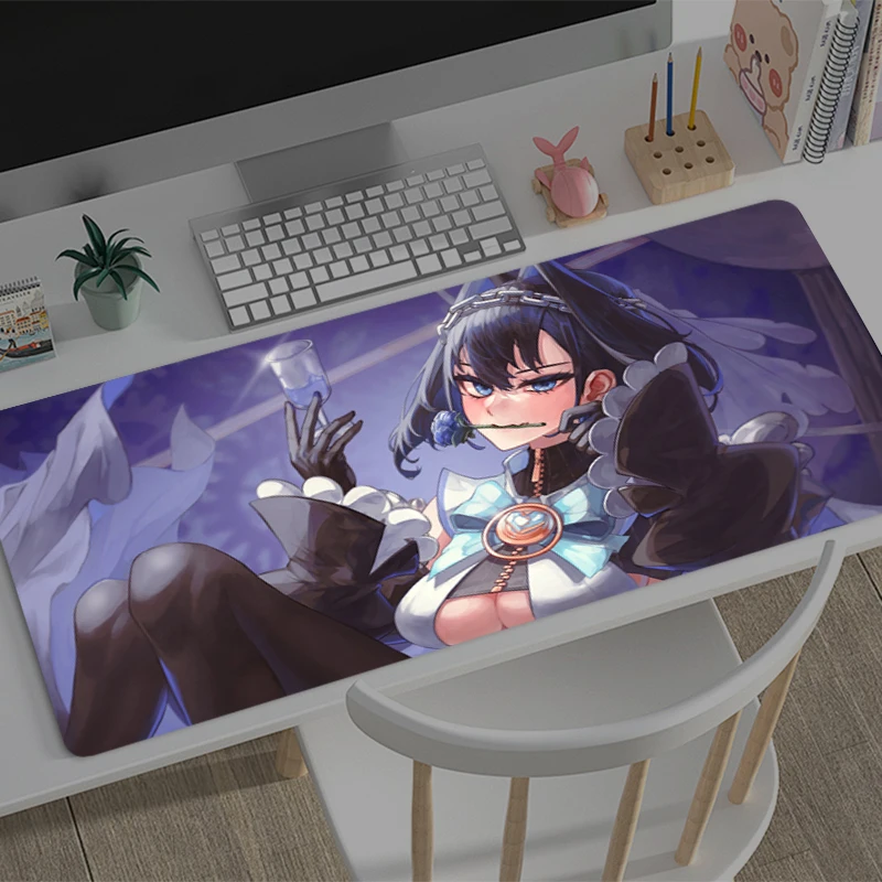 Mouse Pad Large Hololive Ouro Kronii Gamer Keyboard Mat Pads Gaming Desk Protector Laptops Mousepad Deskmat PC carpet Mousepad