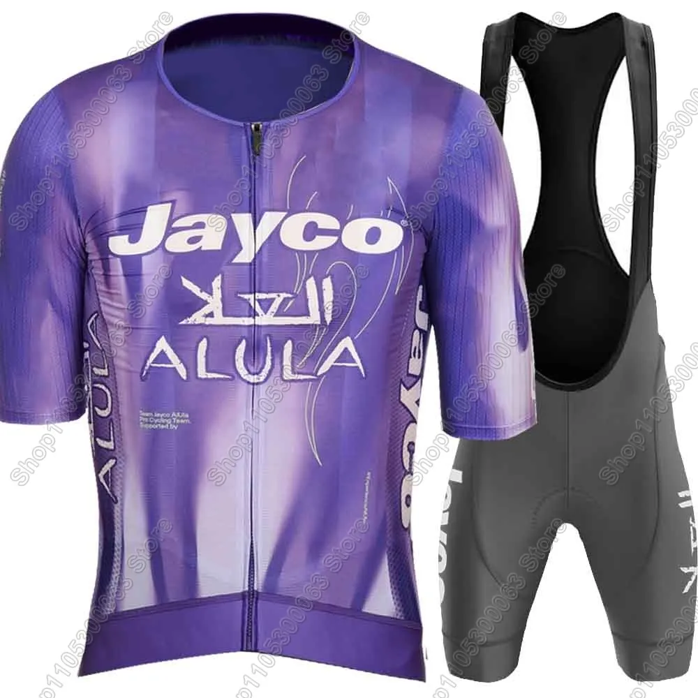 Jayco Alula 2026 Team Cycling Jersey Set Mens France Tour Australia Clothing Road Bike Shirts Suit Bicycle Bib Shorts MTB Wear