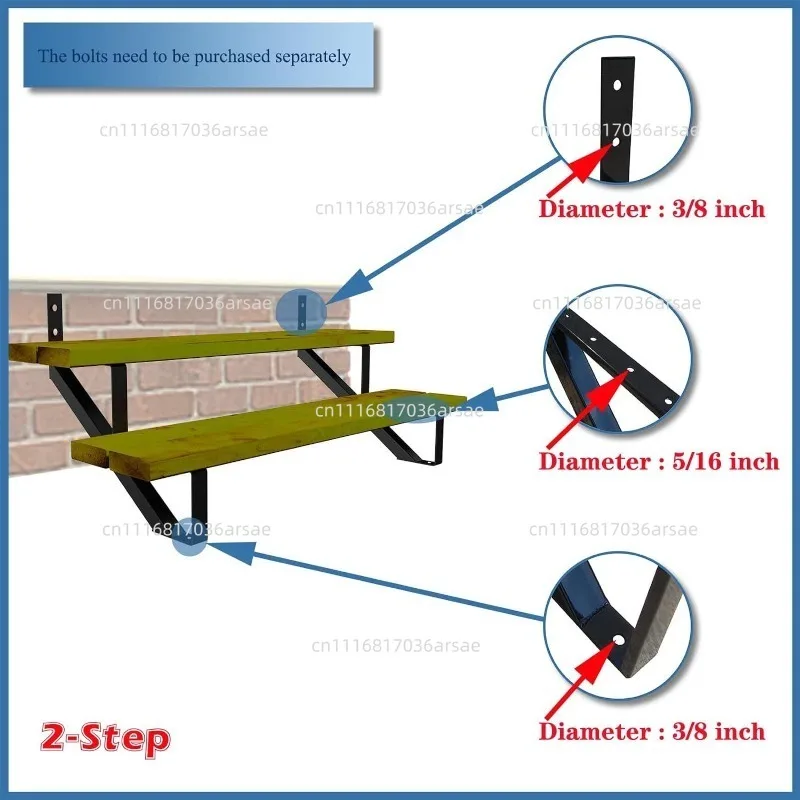 Steel Stair Stringer   Holes Steel Stair Riser for Deck Height
