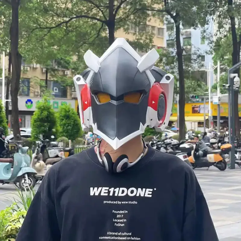 Game Zenless Zone Zero Billy The Kid Adult LED Mask Cosplay Costumes Full Face Helmet Halloween Party Role Play Props ty'4