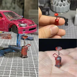 Custom Modification 1/64 Oil Collection Drum  Garage Repair Scene Accessories Collocation Miniature Figure Collecting Hobby Doll