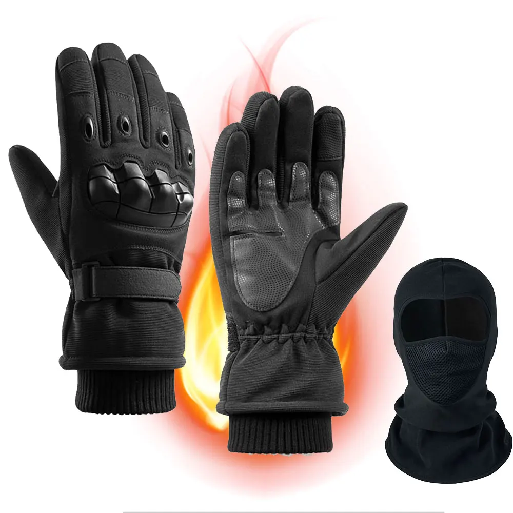 

Winter Motorcycle Gloves Full Finger Touch Screen Guantes Moto Windproof Cold Motorbike Riding Gloves Motorcycle Equipment