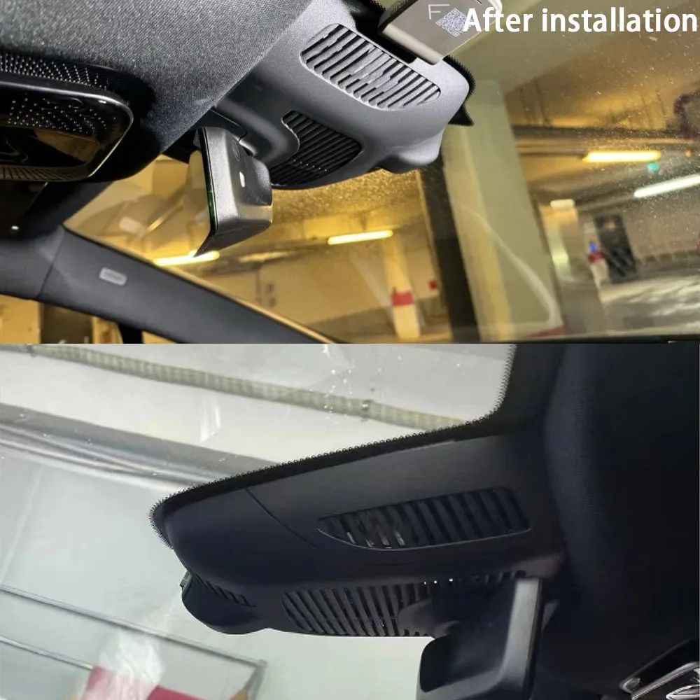 Para mercedes benz eqe suv sedan x294 v295 2023 2024 2025 traço cam frente traseira câmera dvr plug and play gravador de vídeo 24h registro