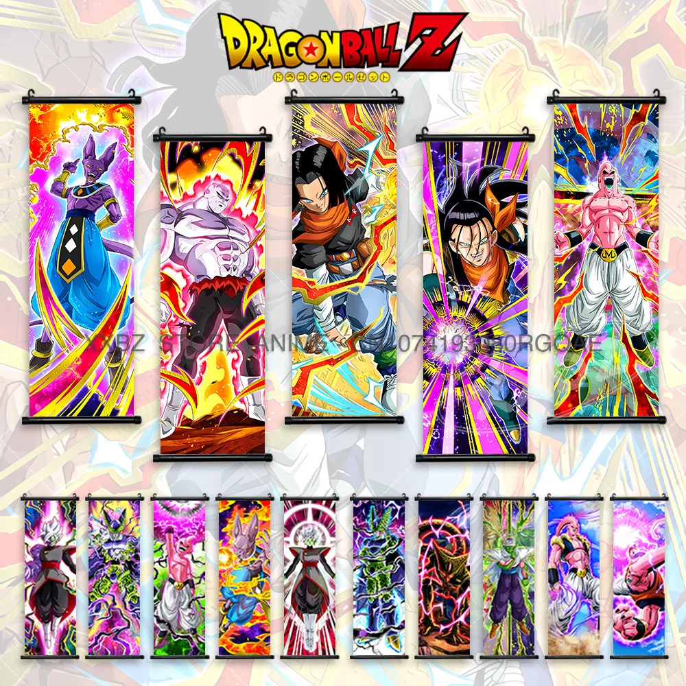 

Dragon Ball DAIMA Scroll Picture Anime Poster Battle Of Gods Home Decor Beerus Wall Artwork Goku Hanging Painting Latest Bedroom