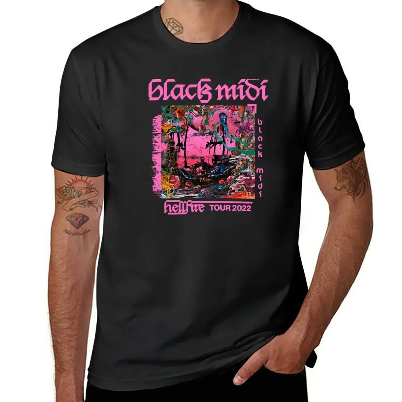 BLACK MIDI TOUR 2022 T-Shirt funnys Blouse oversized aesthetic clothes mens graphic t-shirts funny