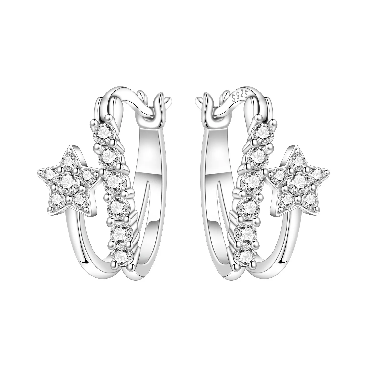 Schlichte U-förmige Ohrringe aus 925er-Sterlingsilber, Schmuck, vielseitige Creolen für Frauen, Schmuck, feine Geburtstagsfeier-Geschenke