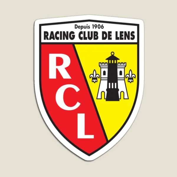 Racing Club De Lens Rc Lens Shield  Magnet Kids Refrigerator Children Baby Magnetic  Holder for Fridge Organizer Cute Funny