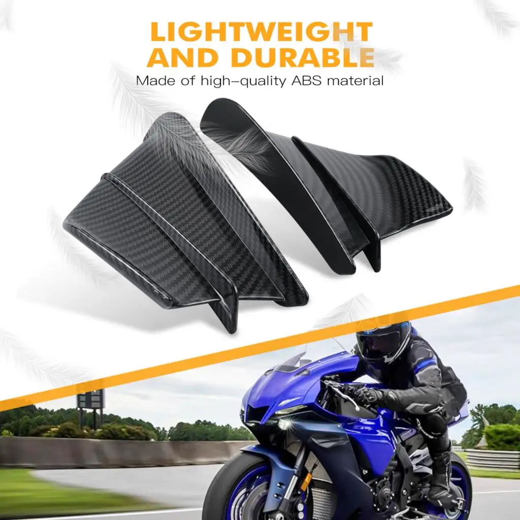 Универсальные мотоциклетные Обтекатели Winglet для Suzuki Honda Yamaha Kawasaki Ninja боковые крылья воздушный спойлер дефлектор воздуха