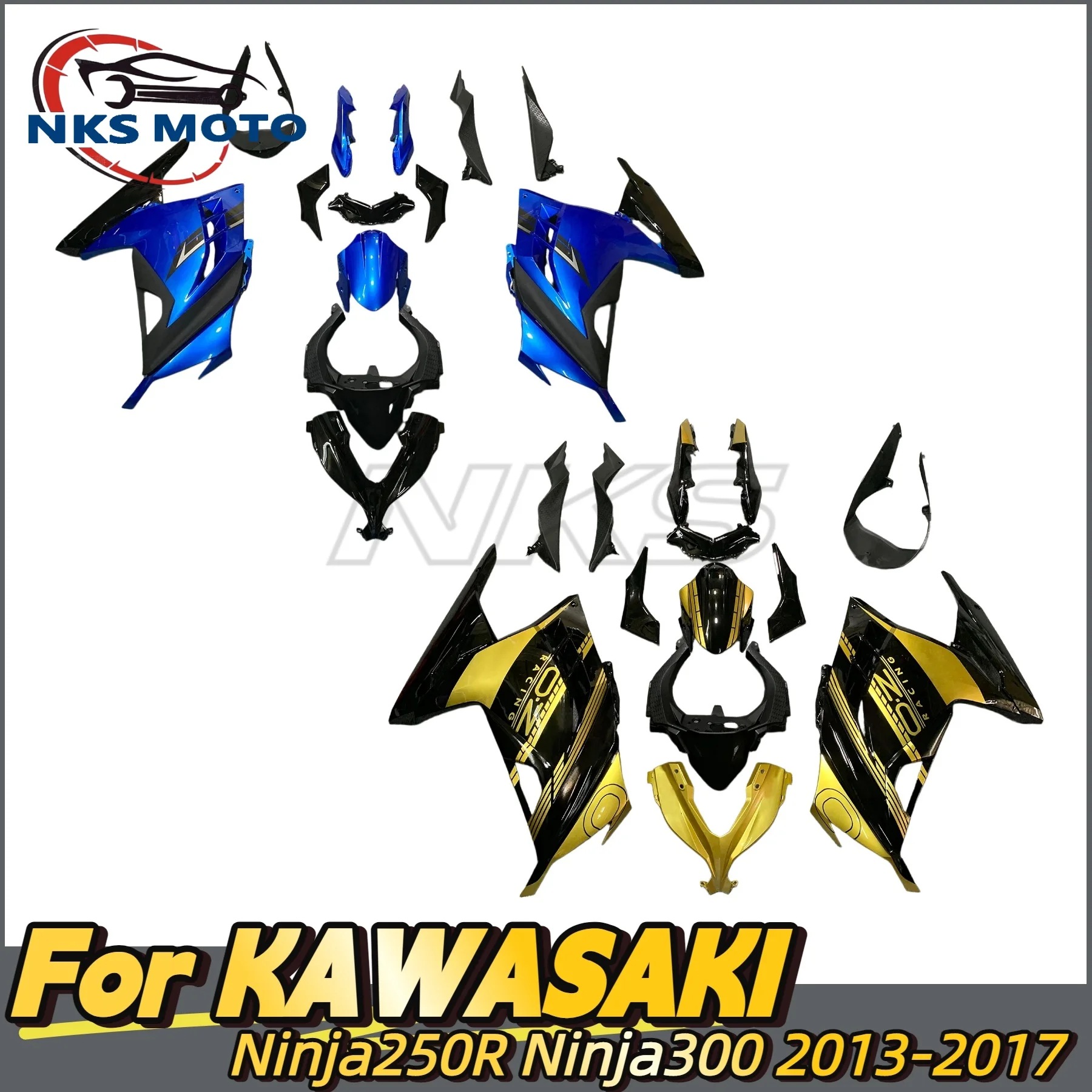 

New ABS Motorcycle Fairing Kits For Kawasaki Ninja 300 2013 2014 2015 2016 2017 EX300 ZX300R Fairings Kit Set Glossy Black