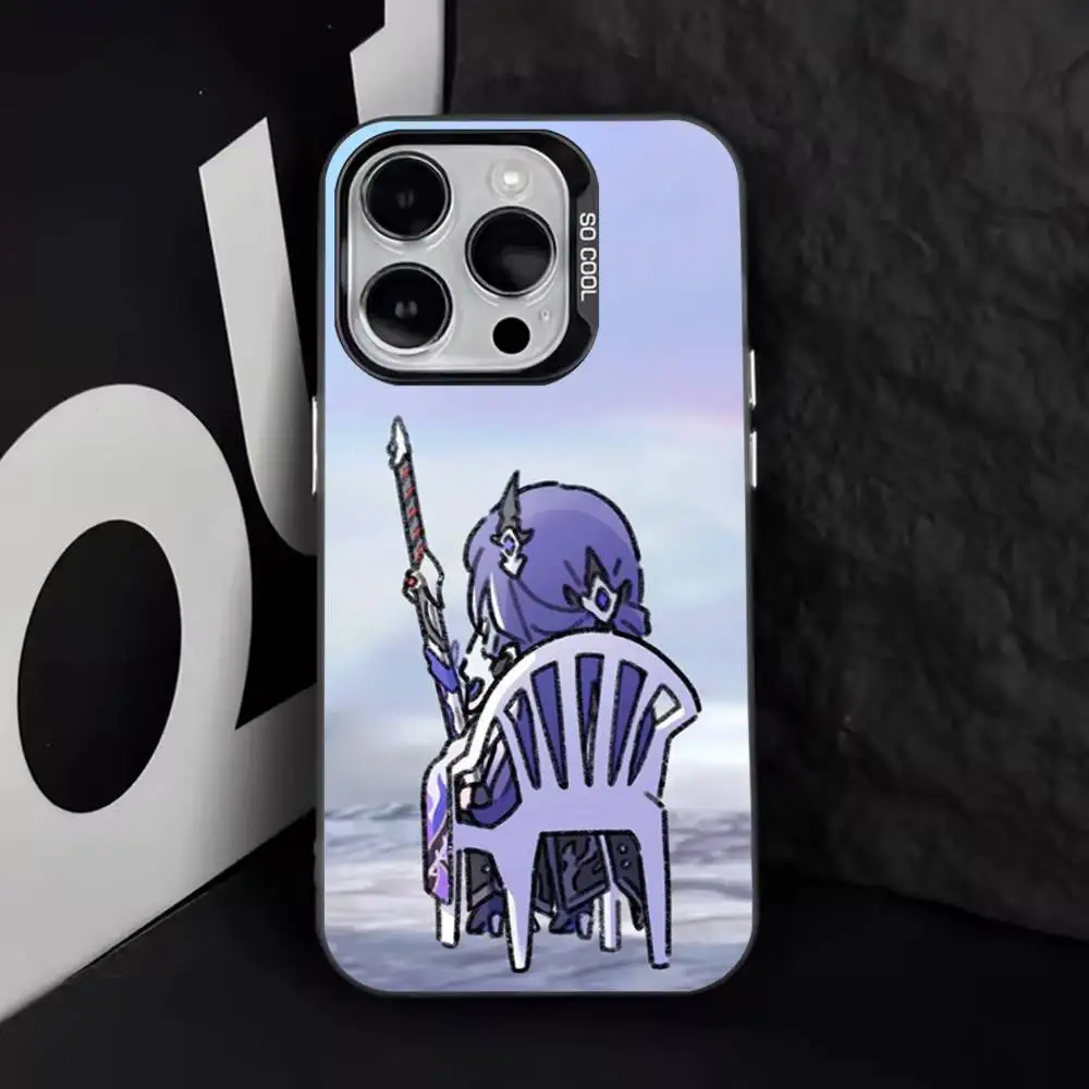 Acheron Honkai Star Rail funda de teléfono para iPhone 17,16,15,14,13,12,11,Pro,Max,Plus,E,Air,Mini cubierta negra de Tpu