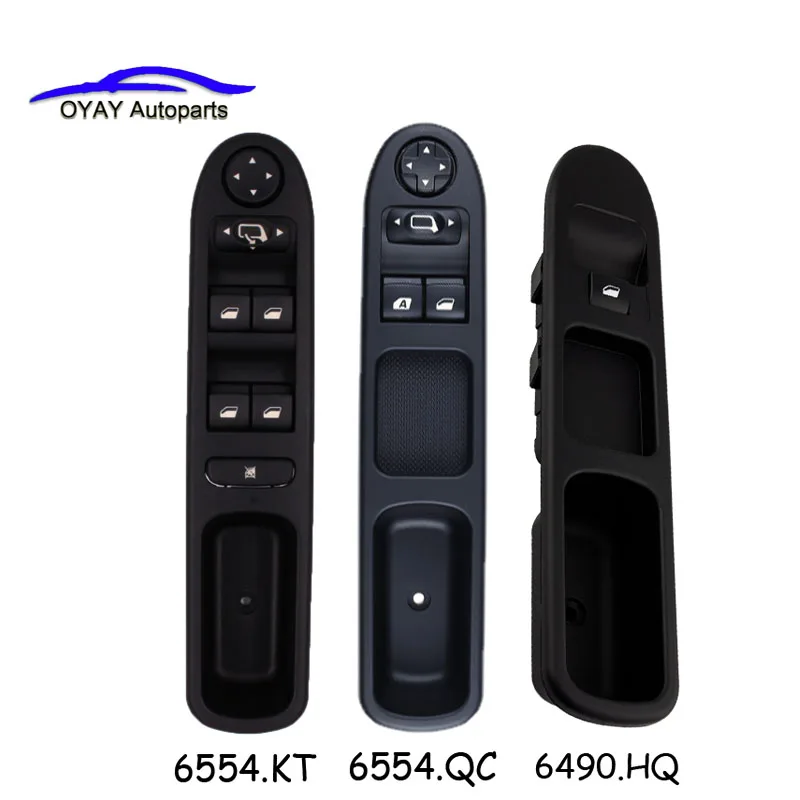 

6554KT 6554QC Auto Electric Power Window Control Switch For Citroen C3 C4 Peugeot 207 307 407 2000-2014 6490.HQ 6554ER