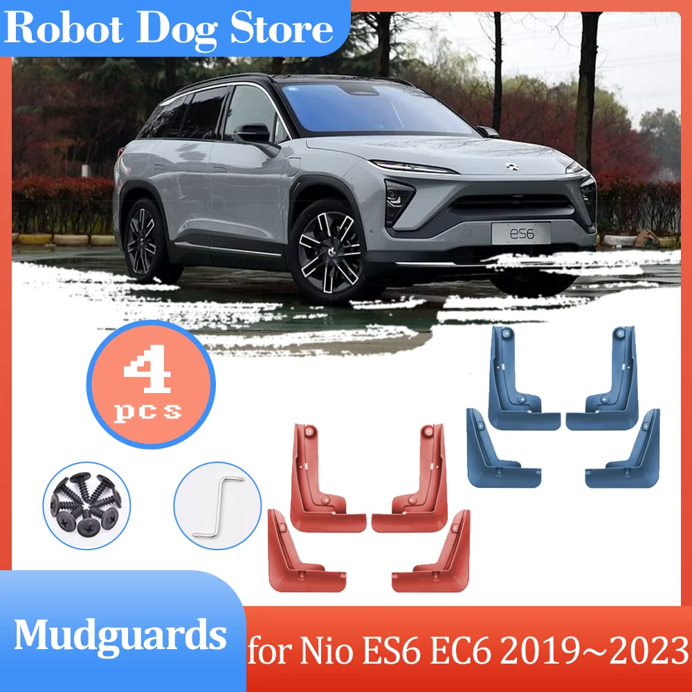 

4pcs Mudguards for Nio ES6 EC6 2019~2023 2020 2021 2022 2023 Mud Flaps Part Splash Guards Cover Spoiler Fender Flare Accessories