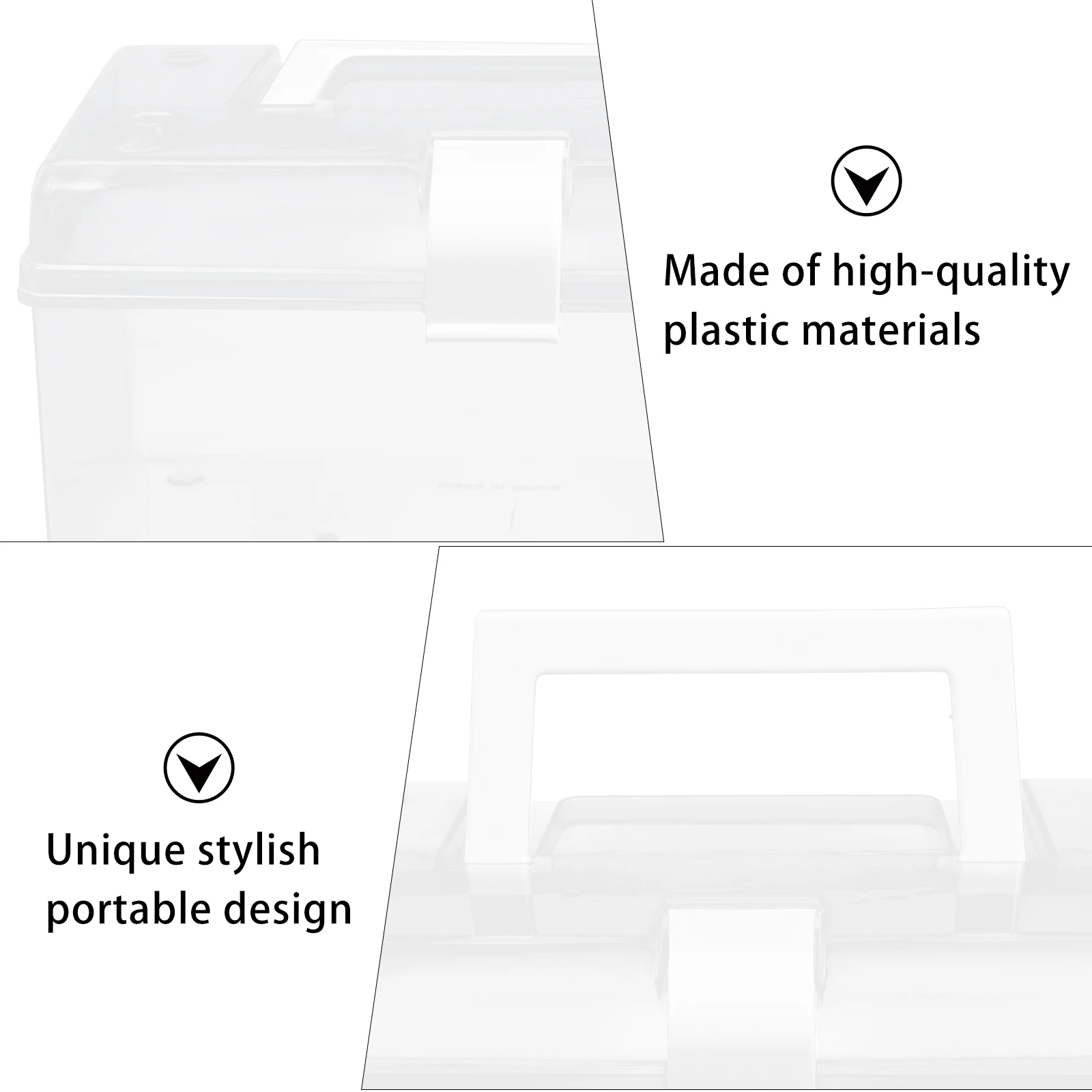 

Mask Storage Box Plastic Mask Box Household Multifunctional Pollution Proof Compact Size Lightweight Organizer