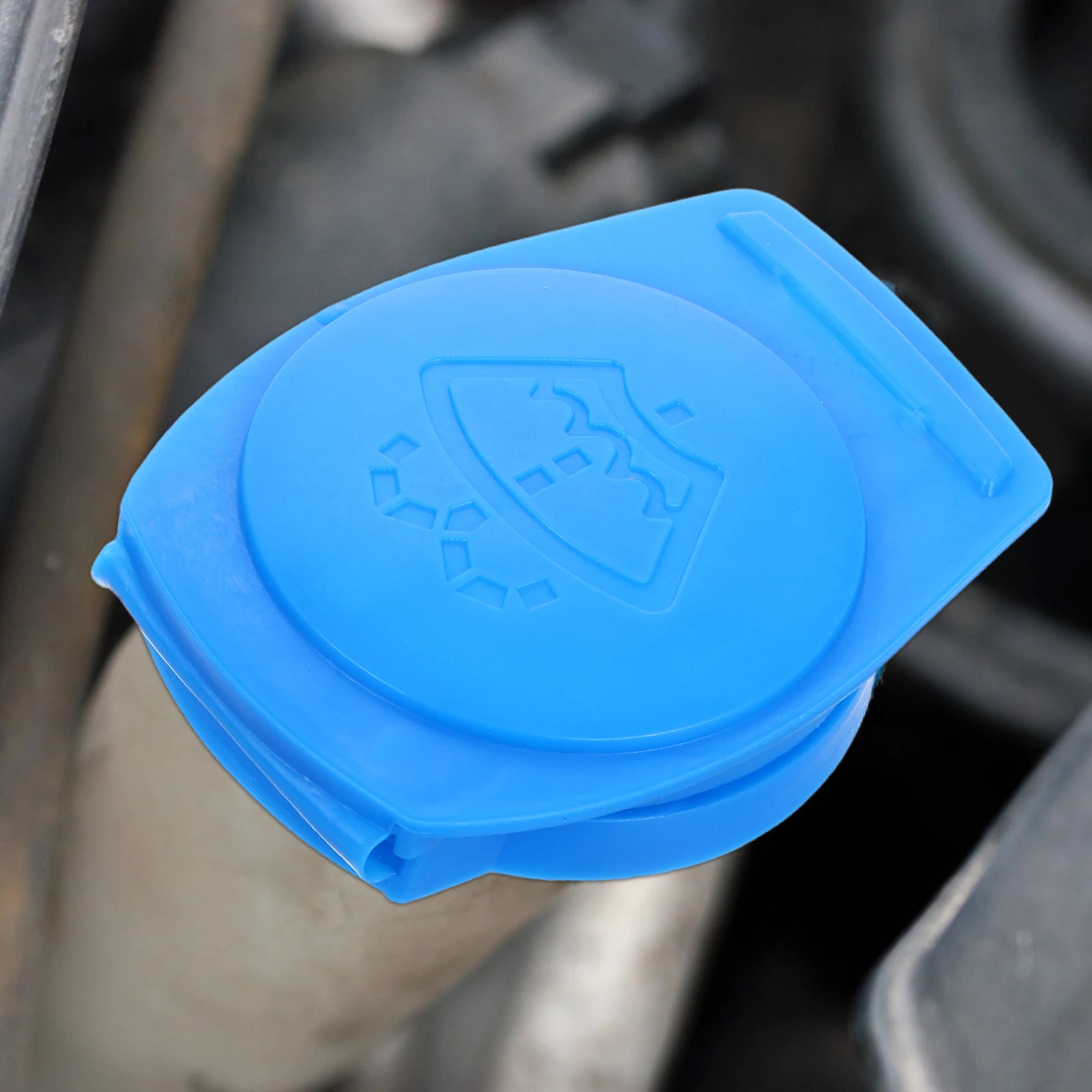 

2pcs Reservoir Tank Cover Glass Cleaning Washer Fluid Cap Wiper Window Windshield Car Bottle Cover Plastic Refillable Removable