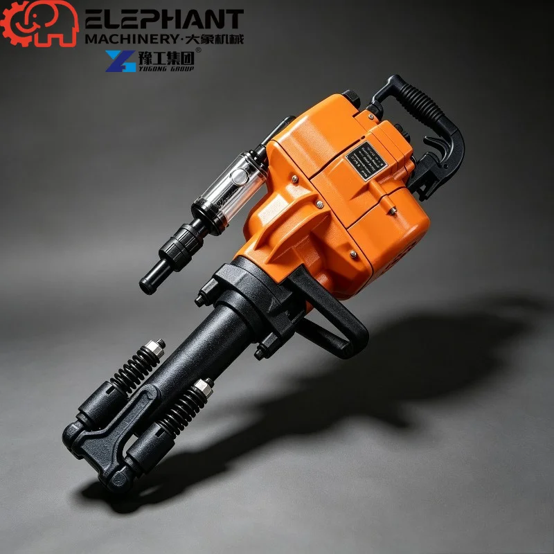 High‑efficiency Air‑leg Pneumatic Rock Drill Portable Perforator For Construction Quarry Hard Rock Drilling Task