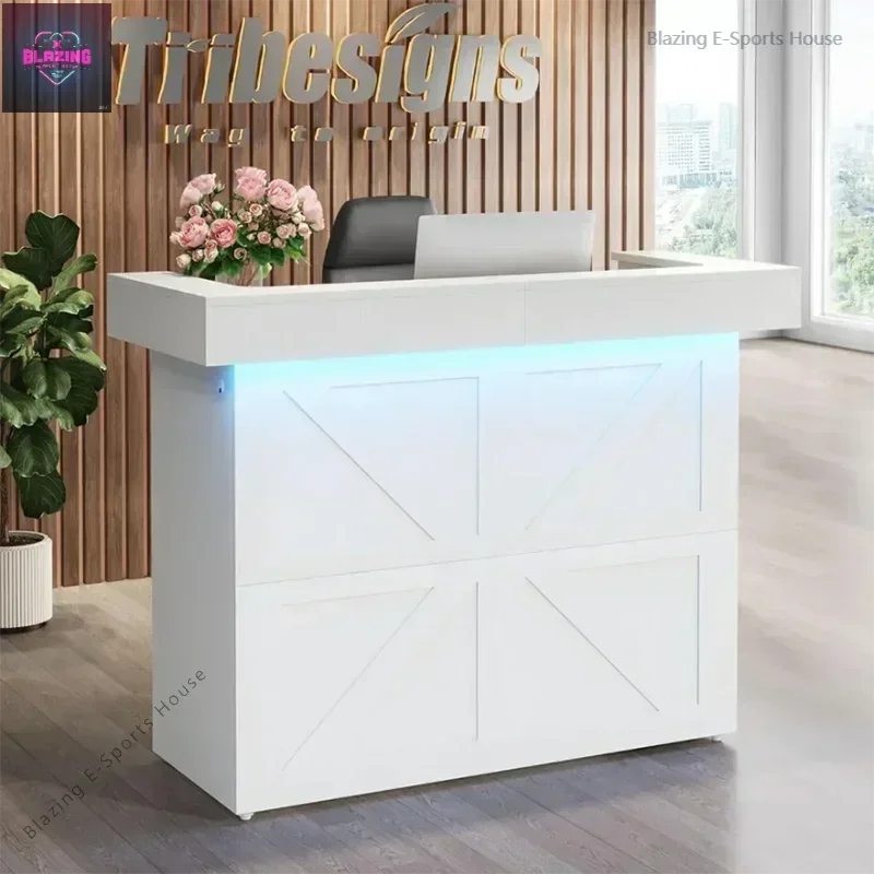 Church Furniture Grocery Store Counter Bar Furnishings Desk Salon Corner Office With Storage Escritorios De Oficina Reception