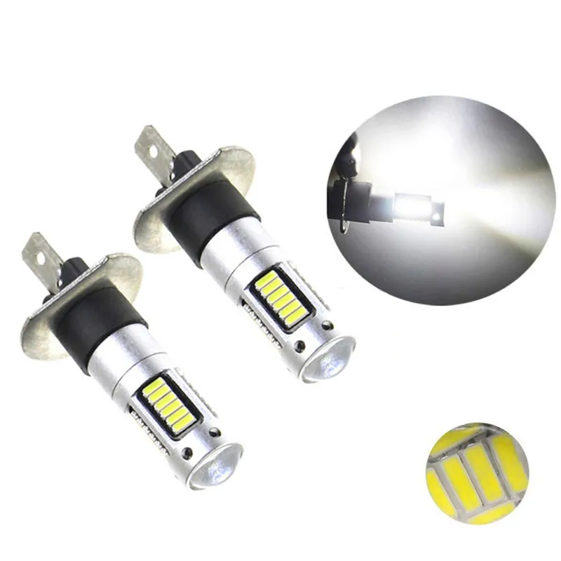 

Car LED Fog Lights light bulb H1 H3 H27 880 881 12V 3000K yellow 6000K white 6W 1000Lm 4014/30pills Car headlight fog lamp