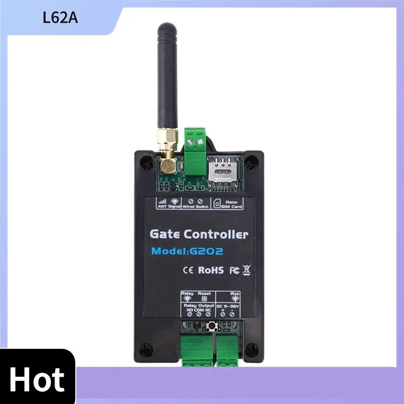 

L62A G202 мобильный телефон GSM устройство открывания дверей 4G одиночный релейный переключатель электрические ворота пульт дистанционного управления 850/900/1800/1900 МГц