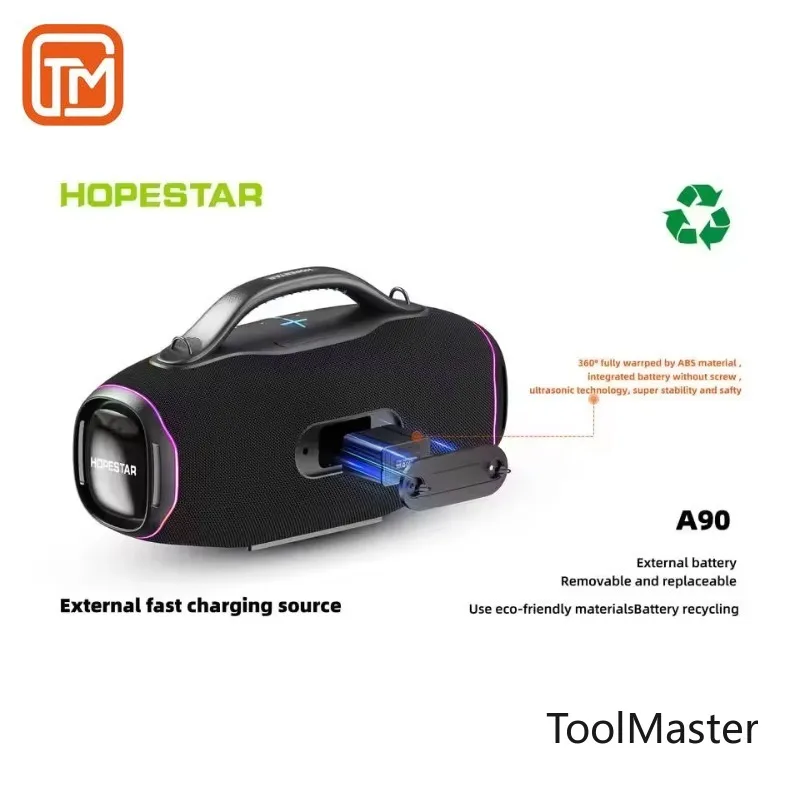 

【Hot Sale】Hopestar A90 700W High Powered Woofer Portable Wireless Speaker Outdoor Karaoke Machine Lautsprecher With Wireless Mic