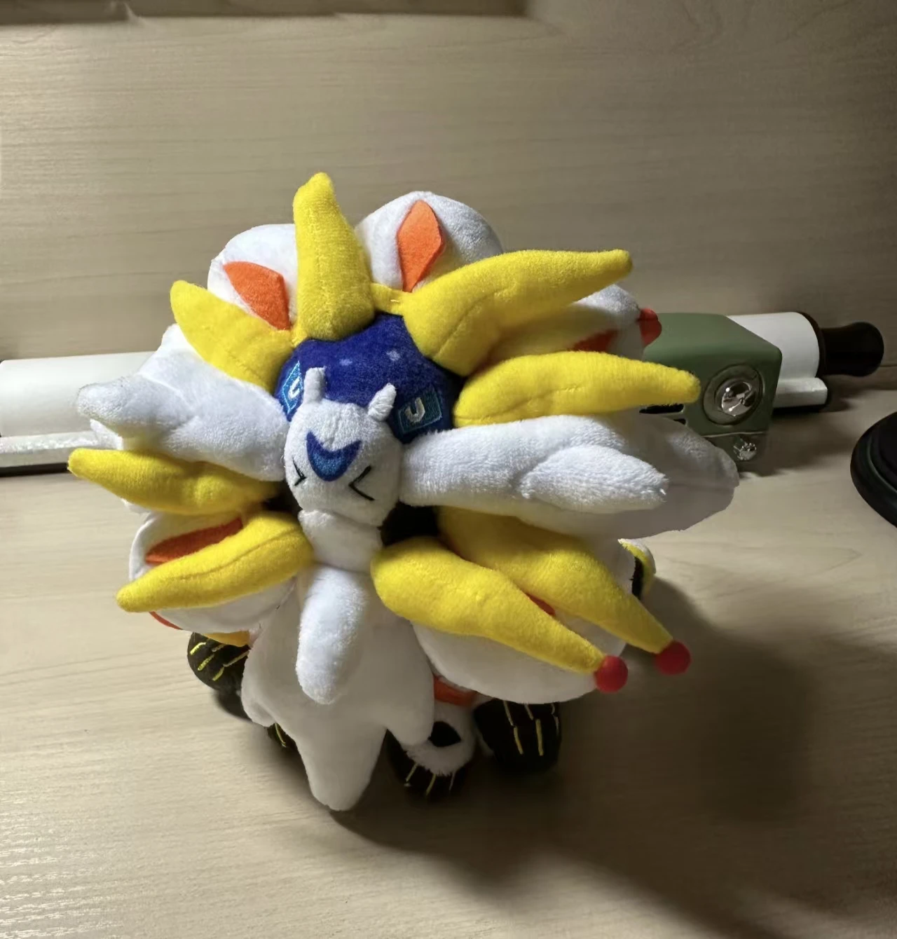 Japan Pokémon Center Lunala and Solgaleo Palm Fit Collection Plush Doll Children's Day and  Holiday Gift Interior Ornament