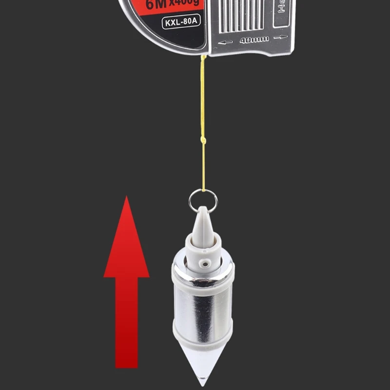 Imagem -04 - Prumo Magnético para Corda 6m Teste Nivelamento Aço Carbono Martelo Medida