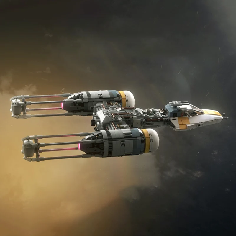 892pcs MOC PiXEL-DANs BTL-A4 YWING 골드 스쿼드론 DIY 빌딩 블록 건축 모델 최고의 선물