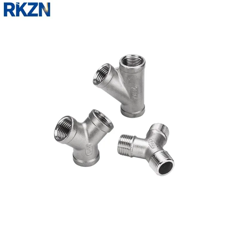304 Stainless Steel Y Shape 3 Ways Joint 1/4 3/8 1/2 3/4 1