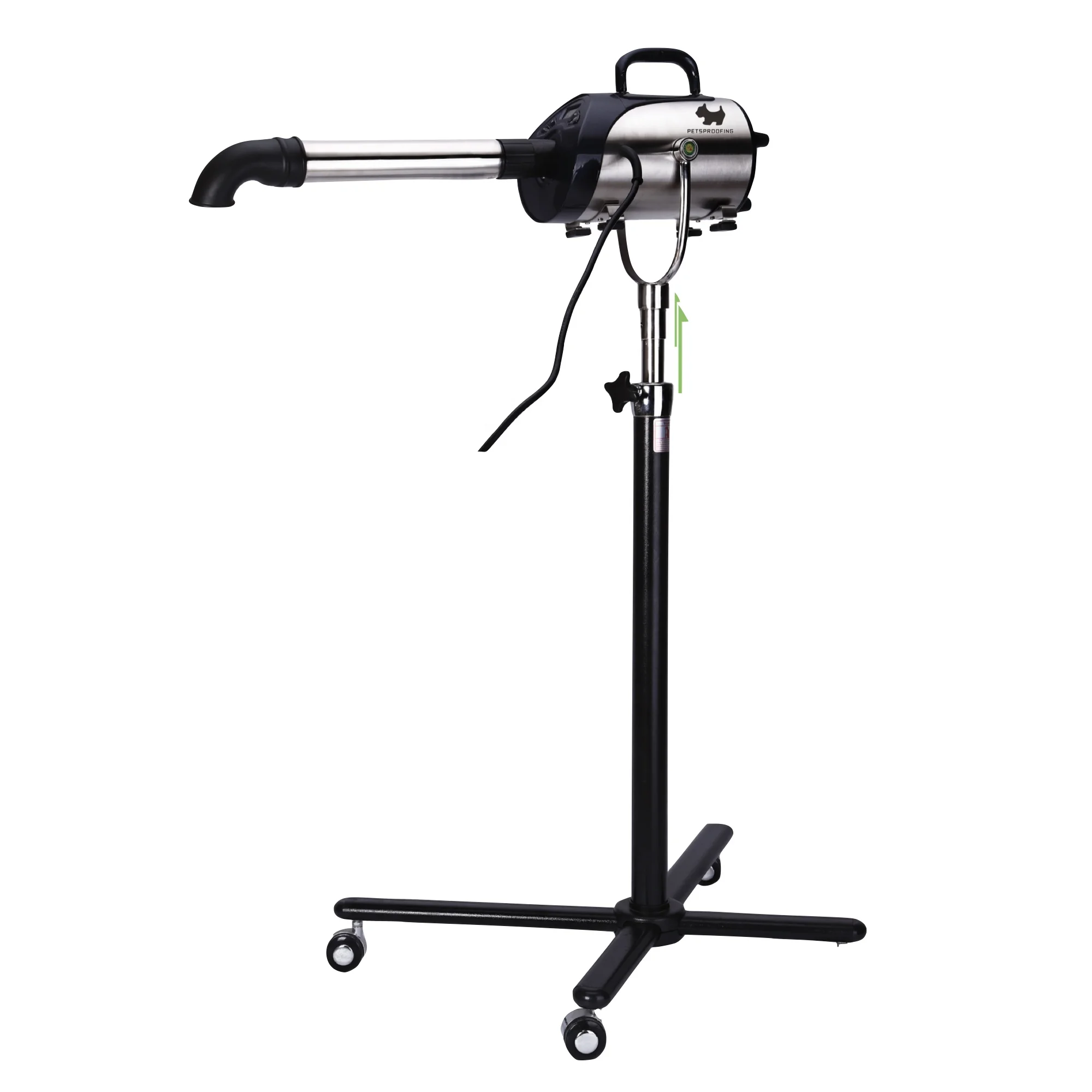 

Portable Stainless Steel 4 Nozzle Dog and Cat Hair Dryer Adjustable Heat Force Dryer and Water Blower