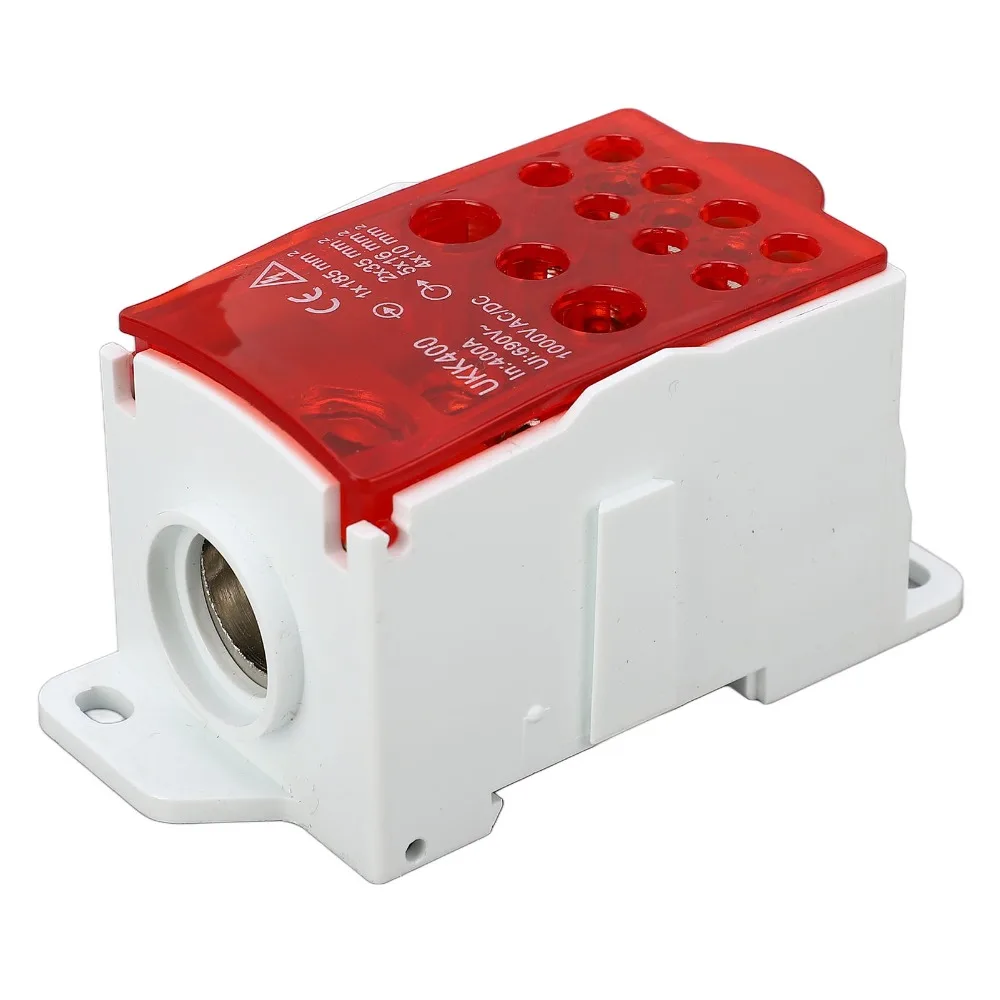 

690V Terminal Block Junction Box 400A Red Blue Yellow Green DIN Rail Distribution Box Main Line Junction Box Control Cabinets