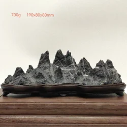 1PC Natural Stone Home Decorations Reiki Rock Collect Black Mountains Office Decoration Minerals Piedras Decorativas Rough Stone