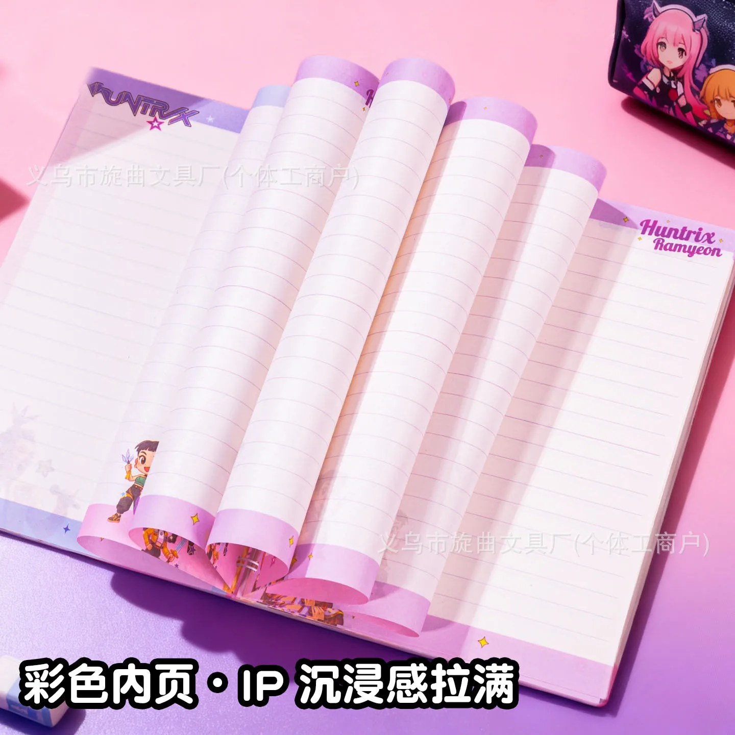 جديد أنيمي Kpop شيطان الصيادين أجهزة الكمبيوتر المحمولة القرطاسية منصات الكتابة للطلاب اللوازم المدرسية مكتب الملحقات هدية #5