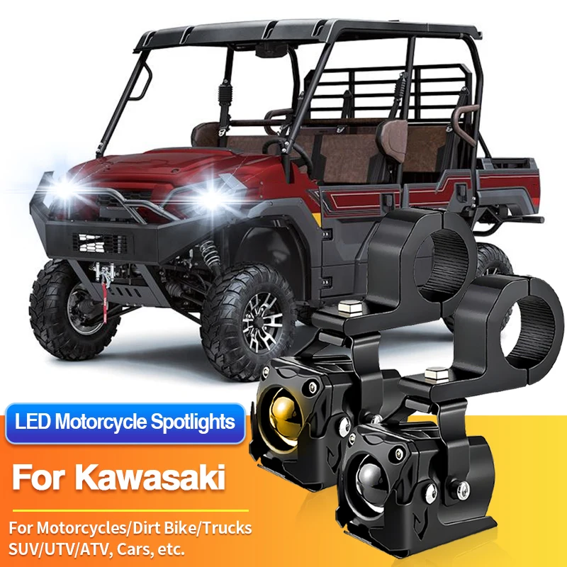 

Универсальная светодиодная противотуманная фара для мотоциклов, 2 цвета, 2-в-1, для Kawasaki KX85/KX112/KX250/KX250X/KX450/KX450SR/KX450X