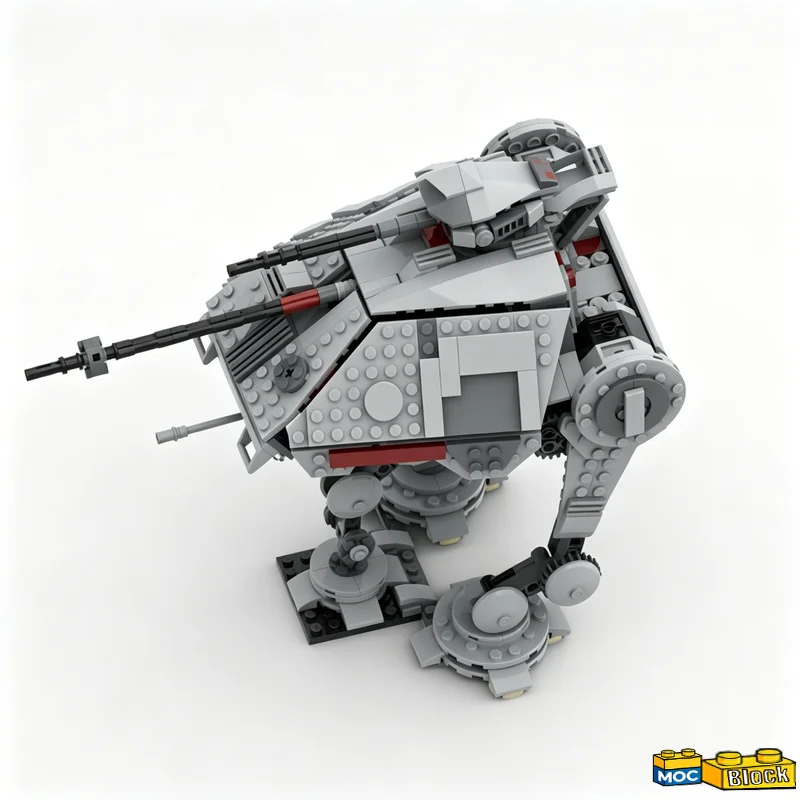 653 PCS AT AP Walking Vehicle MOC Building Blocks Land War Series Model DIY Assembly Collection Birthday Christmas Special Gift