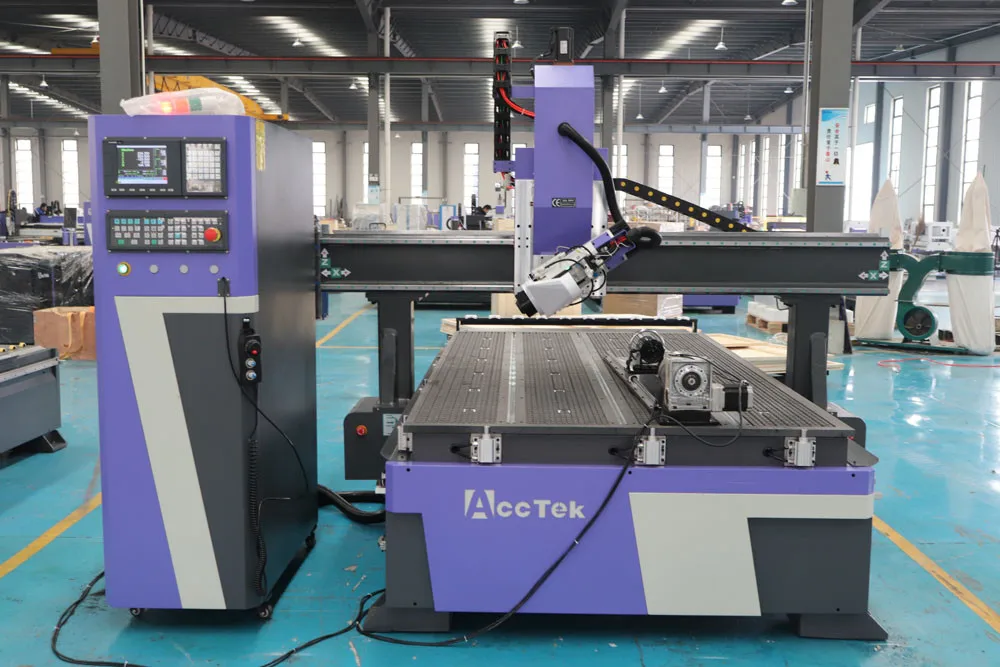 Atc 4 Axis 5 Axis Desktop Cnc Wood Rotary Router Engraving Cutting Woodworking Carpenter Machine