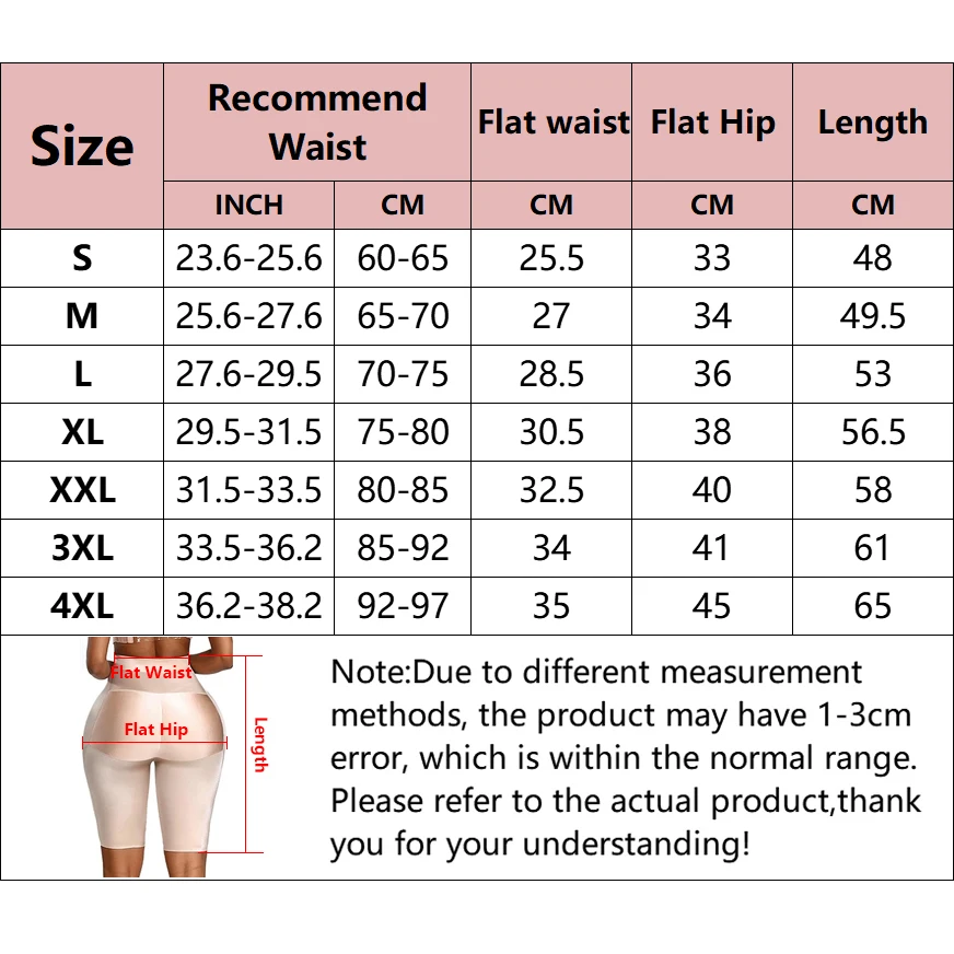 Butt Shapewear Panties Women Butt Lifter Shaper Panties Sexy Body Shaper Push Up Panties Butt Enahncer Shapewear with Pads