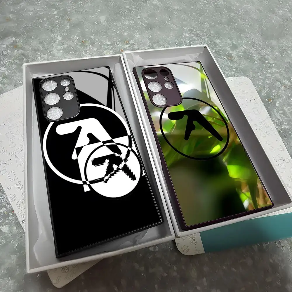 Aphex T-Twin Symbol Logo Phone Case for Samsung Galaxy S26 S25 Edge S24 S23 S22 S21 S20 Ultra Plus Fe Glass Cover