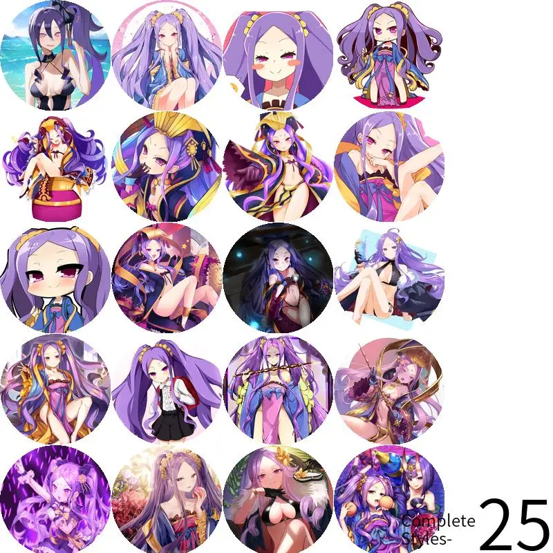 Fuyajou no Assassin FGO Game أنيمي شخصية شارة بروش مرساة الأجهزة الطرفية دبوس صفيح قبعة قلادة اكسسوارات التلميذ