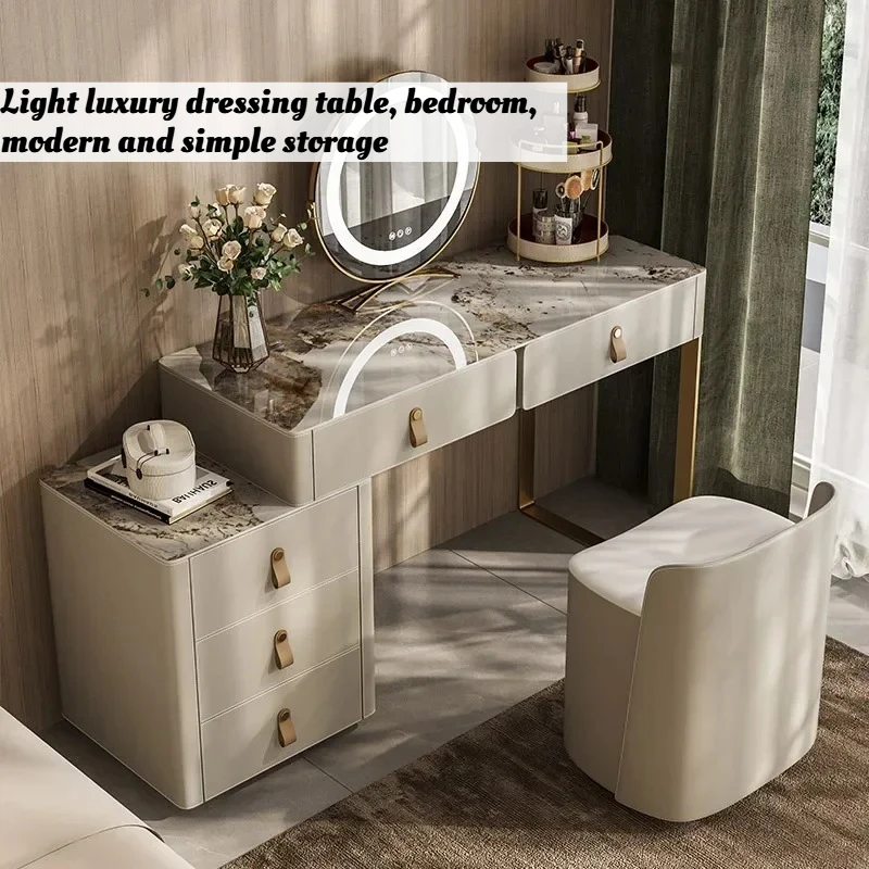 

Modern Organizer Dressing Table Queen Nordic Mobile Mirror Dressing Table Hotel High End Coiffeuse De Chambre Bedroom Furniture