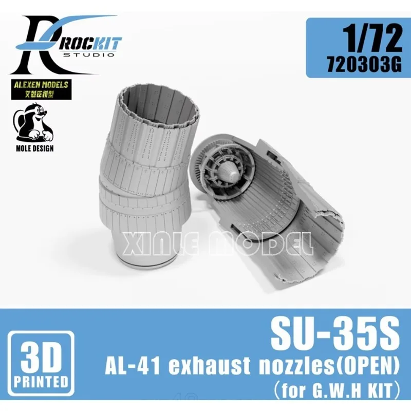 

Модели Alexen RocKit, 3D-печатная смола 720203G 1/72 AL41, конверсирующий государственный хвостовой носик, для Great Wall Hobby Su35s