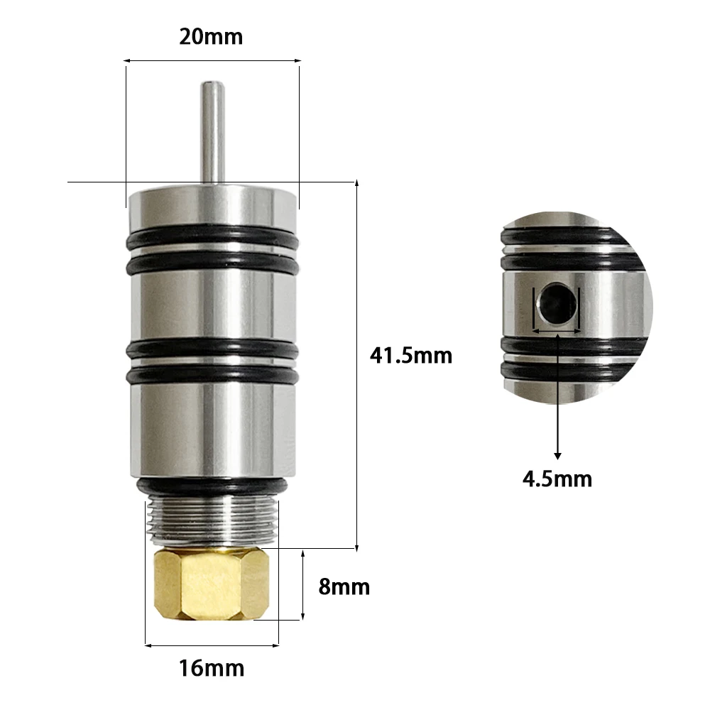 M16*1 Stainless Z Valve Head Outlet Valves Paintball Accessories HPA Pneumatic Air Part Gas Cylinder Refill Tank Valve Accessory