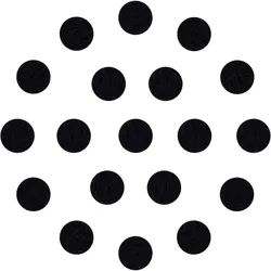 200Pcs Flat Round Black Self-Adhesive Felt Fabric Circles Furniture Pads for Hardwood Tile Floor Anti Scratch Noise Reduction