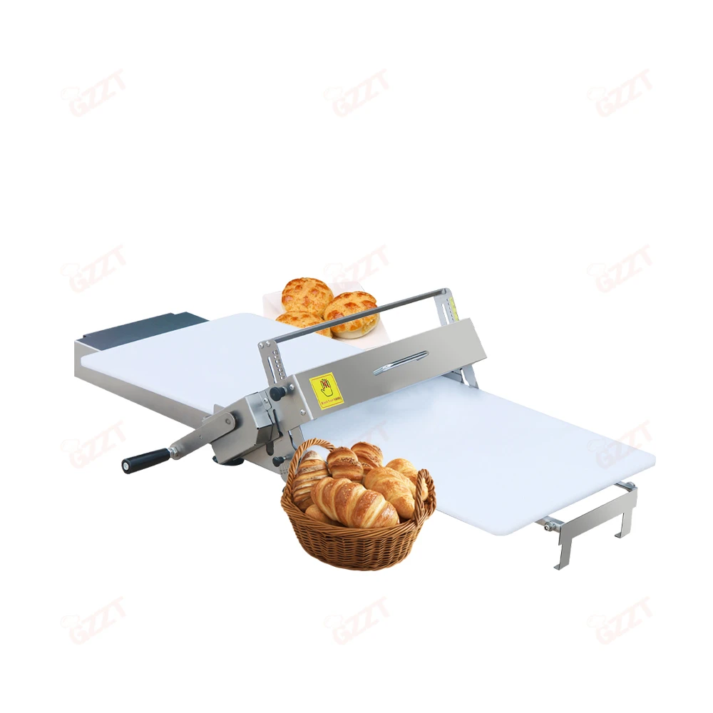 Thickness Adjustable Pastry Manual Dough Sheeter Machine Hand Crank Croissant Dough Presser Fondant Sheeting Machine