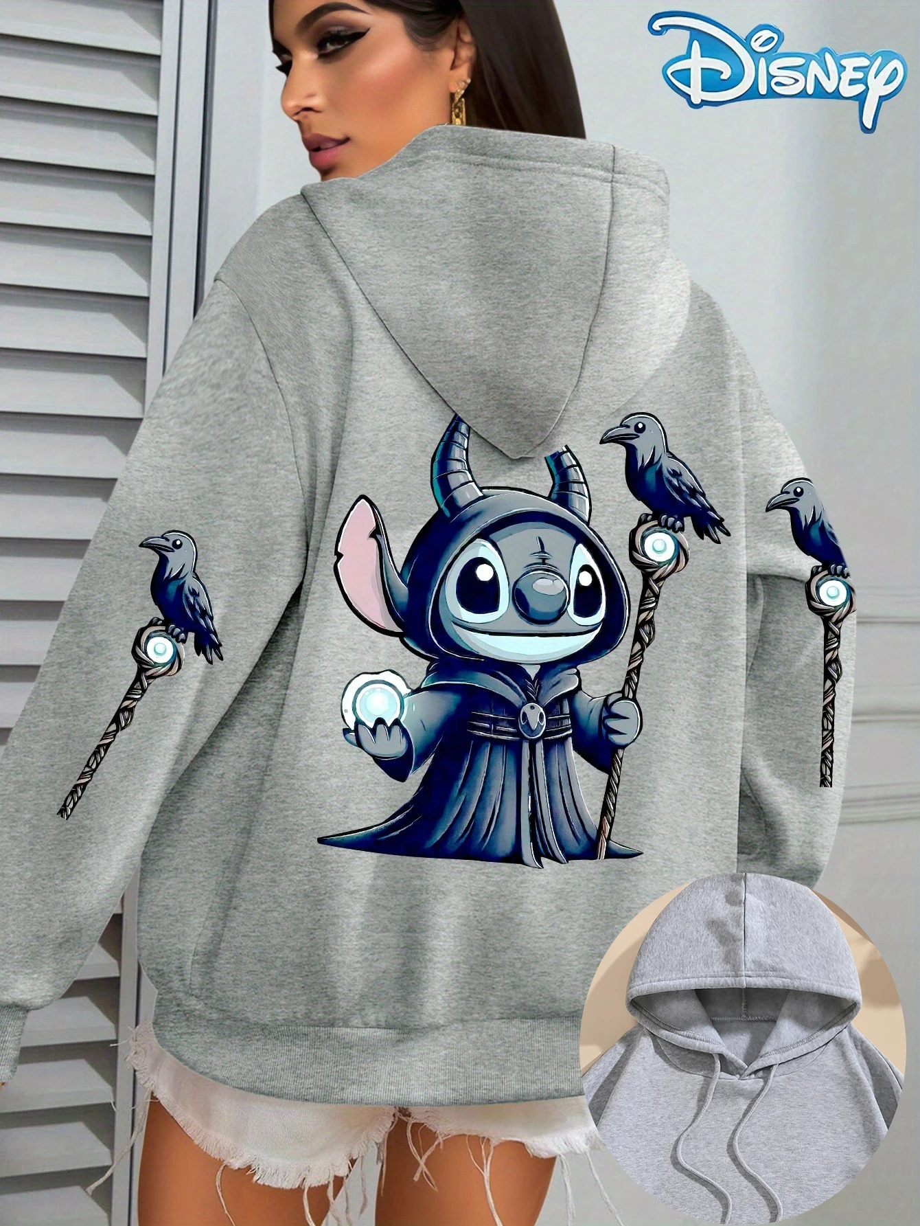 ديزني المرأة غرزة والملاك الصوف هوديس الرجال القطن هودي البلوز البلوز الخريف الشتاء المعتاد معاطف الملابس القمم