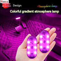 New Car Flexible LED Lightin LED Light Wireless Touch Lights With Magnet USB Rechargeable For Door Foot Trunk Car Interior Light