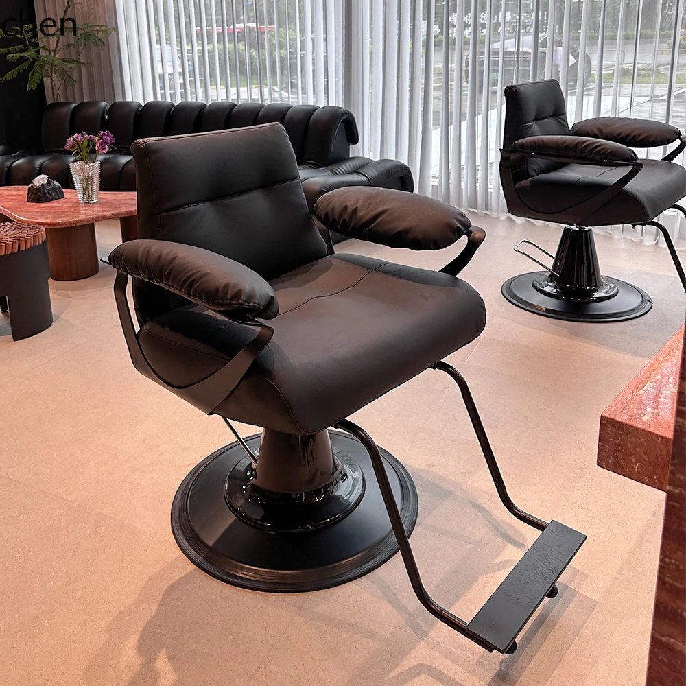 HXL Barber Shop Chair Hair Salon Perm Dye Hair Salon Rotating Lifting Hair Cutting Chair
