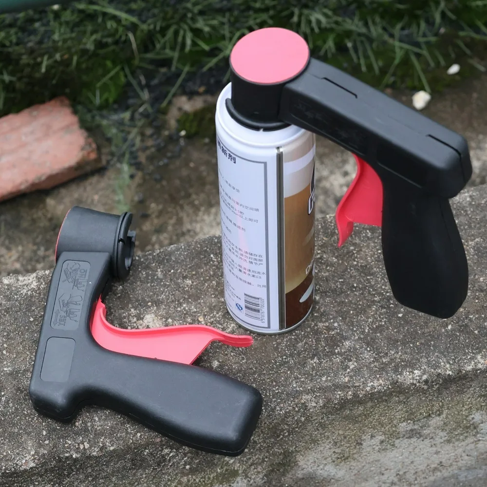 Aerosol Spray Can Trigger Handle Full Grip Paint Gun Adapter Ergonomic Car Polishing Maintenance Tool DIY Portable Accessories view 4
