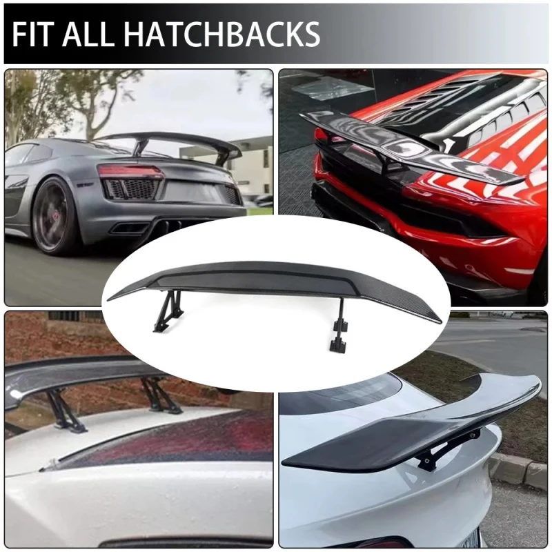 

Универсальный спойлер для седана GT, спойлер в стиле JDM, карбоновое заднее крыло для гоночных автомобилей