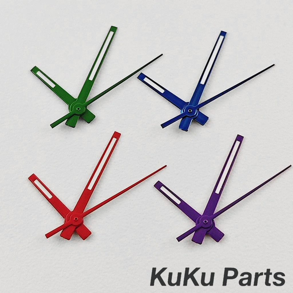 High Quality NH35 Hands Green Luminous Silver Gold Watch Needles For NH34 NH35 NH36 NH38 NH70 Watches Pointers Log Watch Hands