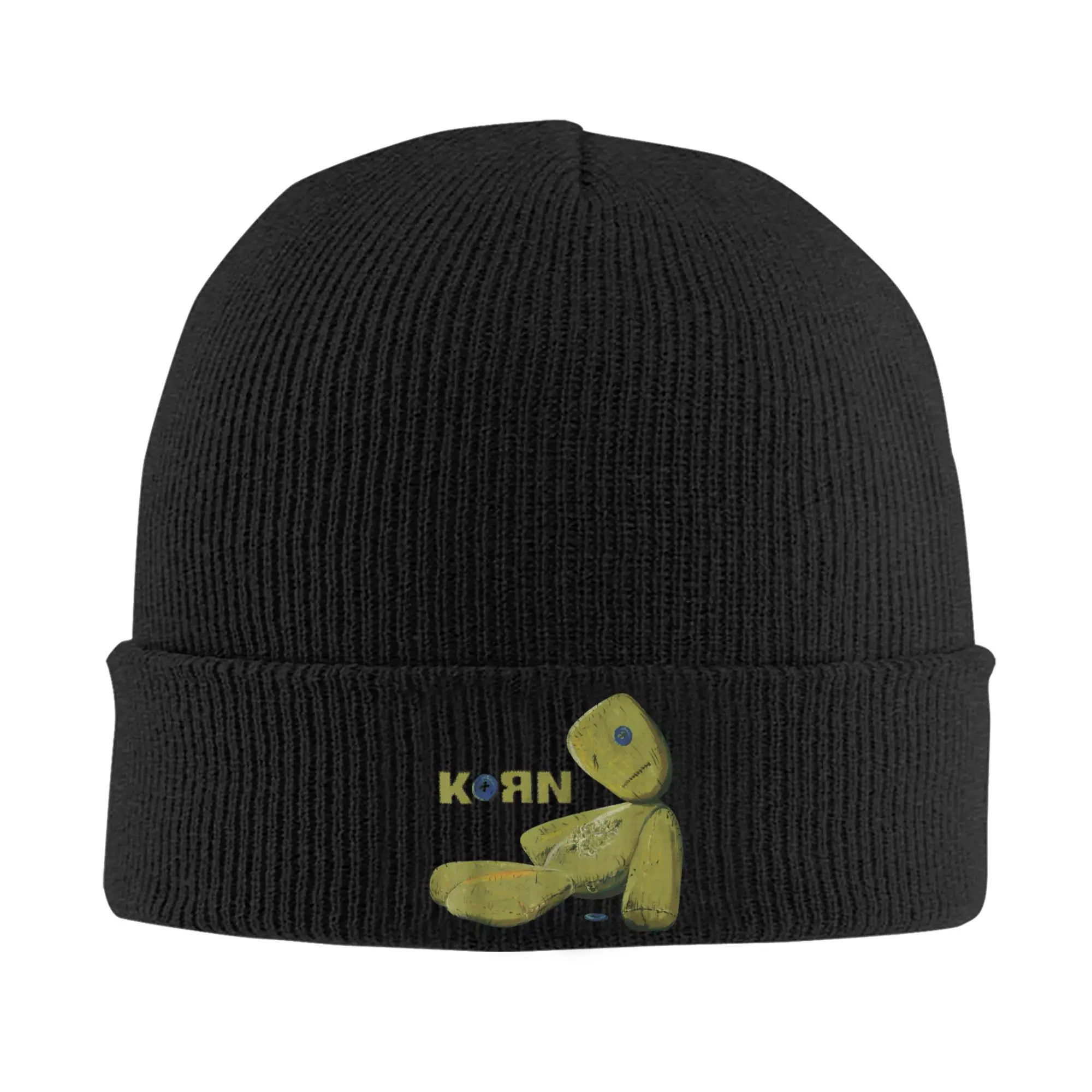 Rock Band Korns Issues Doll Knitted Hat Beanie Autumn Winter Hat Warm Acrylic  New  Caps for Men Women Gifts